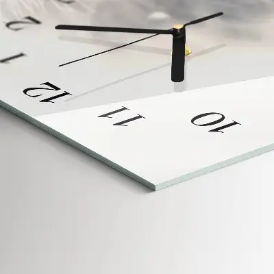 Wanduhr aus glas horizontal Gemeiner Löwenzahn