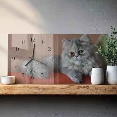 Wanduhr aus glas horizontal persisch