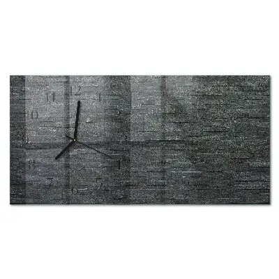 Wanduhr aus glas horizontal Schieferstein