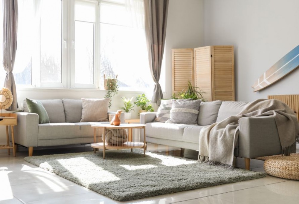Wohnzimmer im natürlichen Stil