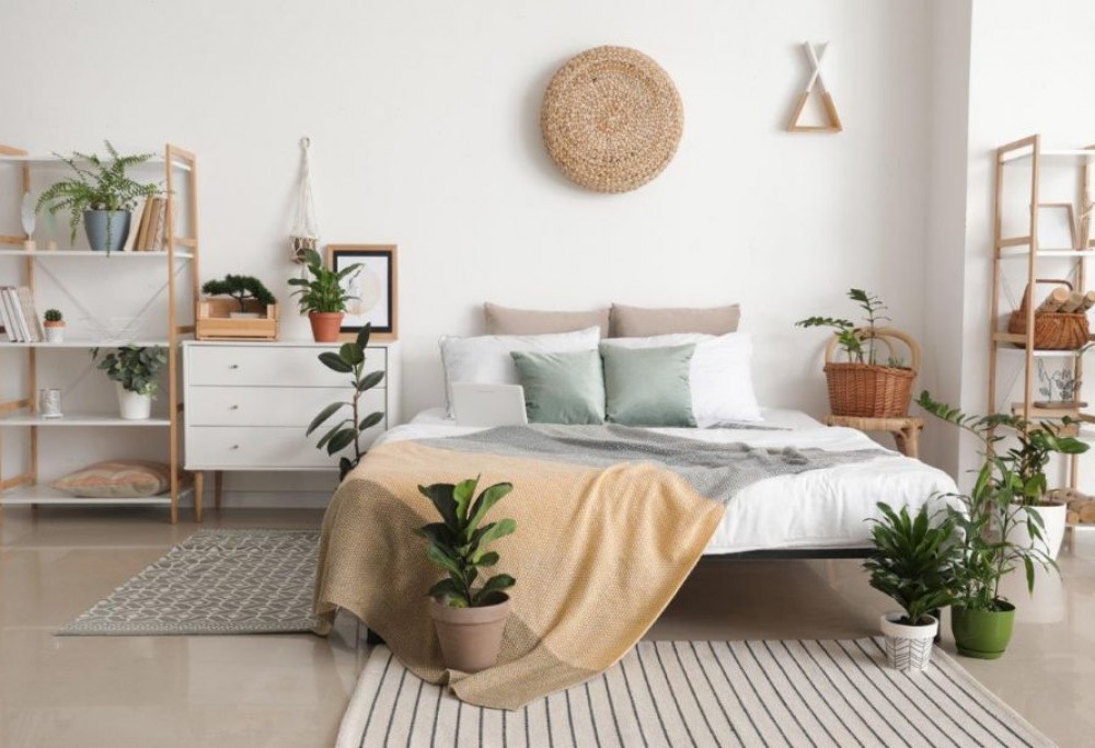 Schlafzimmer im skandinavischen Stil