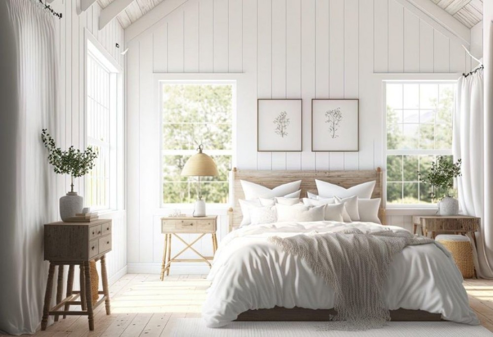 Schlafzimmer im skandinavischen Stil
